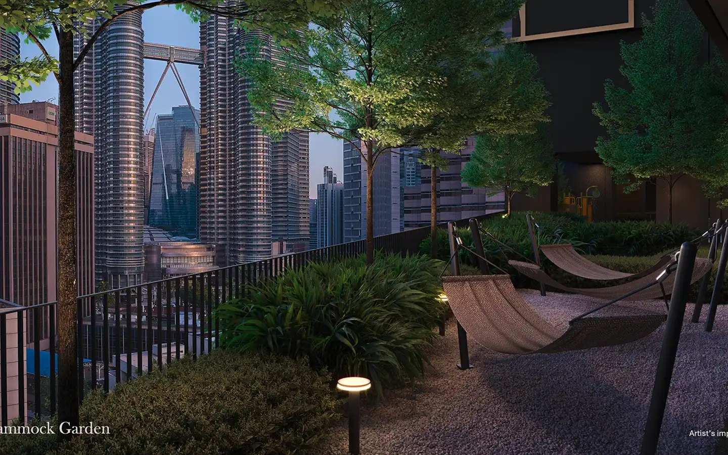 Divine KLCC New Launch: A New Serviced Apartment 400m from KLCC 8 divine KLCC hammock garden