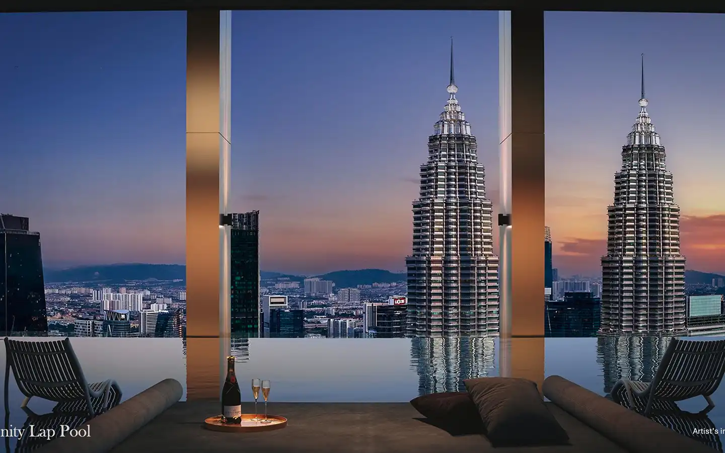 Divine KLCC New Launch: A New Serviced Apartment 400m from KLCC 10 divine KLCC infinity lap pool