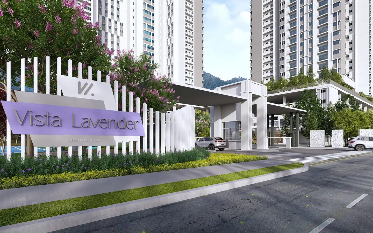 Vista Lavender Serdang main entrance