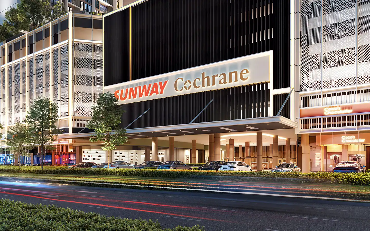 sunway cochrane facade